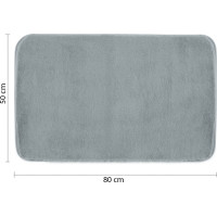Gedy FUZZY kúpeľňová predložka, 50x80cm, 100% polyester, protišmyk, azzuro 96FY508062