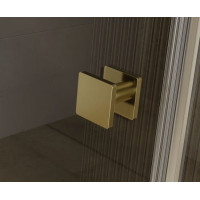 Štvorcový sprchovací kút PIXA GOLD - 90x90 cm