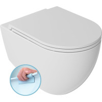 Isvea INFINITY závesná WC misa, Rimless, 36, 5x53cm, biela 10NF02004