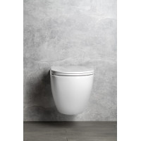 Isvea INFINITY závesná WC misa, Rimless, 36, 5x53cm, biela 10NF02004