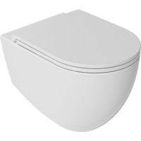 Isvea INFINITY závesná WC misa, Rimless, 36, 5x53cm, biela 10NF02004