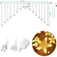 Dekoračná LED girlanda HVIEZDIČKY - 2,5 m - teplá biela