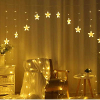 Dekoračná LED girlanda HVIEZDIČKY - 2,5 m - teplá biela