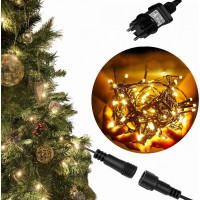 Vianočná LED reťaz na stromček 300 LED - 33 m - teplá biela