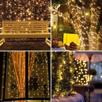 Vianočná LED reťaz na stromček 300 LED - 33 m - teplá biela
