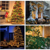 Vianočná LED reťaz na stromček 300 LED - 33 m - teplá biela