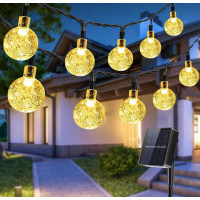 Dekoračné solárne osvetlenie BALLS 30 LED - 4,5 m