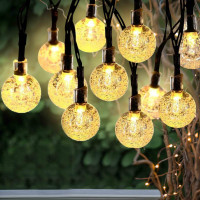 Dekoračné solárne osvetlenie BALLS 30 LED - 4,5 m