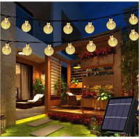 Dekoračné solárne osvetlenie BALLS 30 LED - 4,5 m