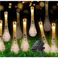 Dekoračné solárne osvetlenie Waterdrop 30 LED - 4,5 m