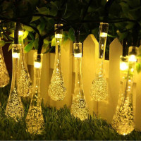 Dekoračné solárne osvetlenie Waterdrop 30 LED - 4,5 m
