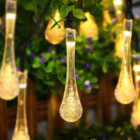 Dekoračné solárne osvetlenie Waterdrop 30 LED - 4,5 m