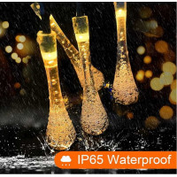 Dekoračné solárne osvetlenie Waterdrop 30 LED - 4,5 m