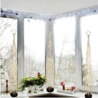 Dekoračný LED stromček MERRY - 100 cm - teplá biela