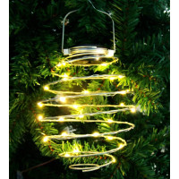 Dekoračné solárne LED osvetlenie LAMPION - 19 cm - teplá biela