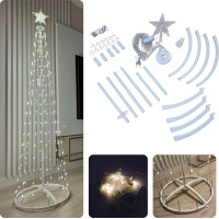 Dekoračný LED stromček 180 cm - teplá biela