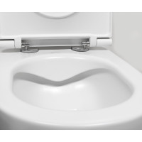 Isvea INFINITY závesná WC misa, Rimless, 36, 5x53cm, biela mat 10NF02004-2L
