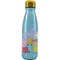 STOR Fľaša na pitie hliníková Prasiatko Peppa 600 ml