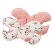 Obojstranné hniezdočko (kokon) pre bábätko - BABYMAM PREMIUM set 7v1 - Tajomná záhrada s marhuľovou minkou