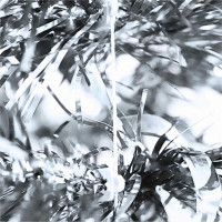 Vianočný trblietavý stromček SHINY - 150x33 cm - strieborný