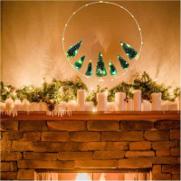 Vianočné dekoračné LED osvetlenie - 40 cm - Stromčeky