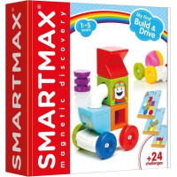 SMARTMAX Magnetická stavebnica Moji prvé Build & Drive 10 dielikov