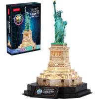 CUBICFUN Svietiace 3D puzzle Nočná edícia: Socha Slobody 79 dielikov