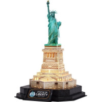 CUBICFUN Svietiace 3D puzzle Nočná edícia: Socha Slobody 79 dielikov