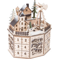 small foot Adventný kalendár s vianočnou pyramídou
