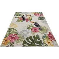 Kusový koberec Flair 105608 Tropical Dream Creme Multicolored – na von aj na doma