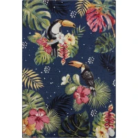 Kusový koberec Flair 105609 Tropical Dream Blue Multicolored – na von aj na doma