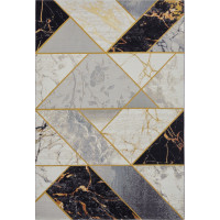 Kusový koberec Flair 105610 Noble Black Grey Gold – na von aj na doma