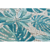 Kusový koberec Flair 105618 Tropical Leaves Turqouise – na von aj na doma