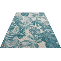 Kusový koberec Flair 105618 Tropical Leaves Turqouise – na von aj na doma