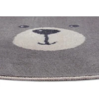 Detský koberec Adventures 105964 Cream Grey kruh