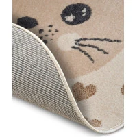 Detský koberec Adventures 105963 Cream Beige kruh
