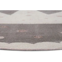 Detský koberec Adventures 105969 Cream Grey kruh