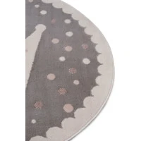 Detský koberec Adventures 105969 Cream Grey kruh