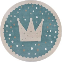 Detský koberec Adventures 105970 Cream Blue kruh