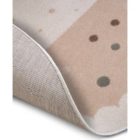 Detský koberec Adventures 105971 Cream Beige kruh