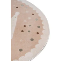 Detský koberec Adventures 105971 Cream Beige kruh