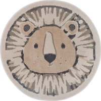 Detský koberček Adventures 105966 Cream Grey kruh