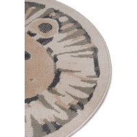 Detský koberček Adventures 105966 Cream Grey kruh