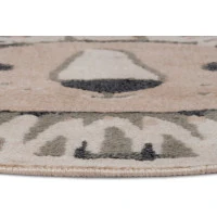 Detský koberček Adventures 105966 Cream Grey kruh