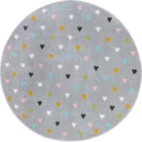 Detský koberček Adventures 105952 Grey kruh