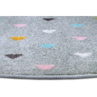 Detský koberček Adventures 105952 Grey kruh