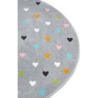 Detský koberček Adventures 105952 Grey kruh