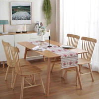Vianočný behúň SCANDI Snehové vločky - 140x40 cm - biely/červený