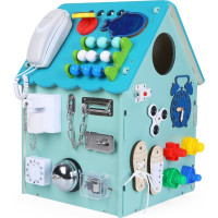 2Kids Toys Activity board Domček modrý