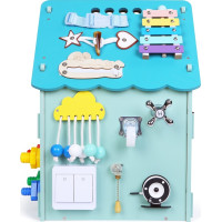 2Kids Toys Activity board Domček modrý